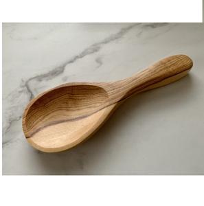 Cuillère à cuillère en bois taille personnalisée et ustensile de cuisine salade en bois mélange soupe cuillère à riz pagaie cuisson cuillère de service - Product Image 4