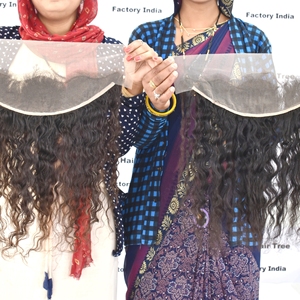 Extensions de Cheveux Humains Indiens Brésiliens Frontaux Bouclés Frontaux 100% Purs Bruts Non Transformés 100% Vente en Gros de Qualité à Vendre par Exportation - Product Image 3