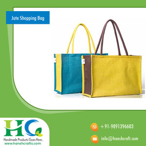 2022 sac de Jute en toile de qualité supérieure le plus vendu pense positif et pense vert sac à provisions promotionnel avec poignée en corde - Product Image 5