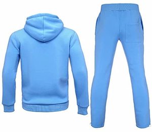 Label เสื้อฮู้ดแบบผูกเชือกหนาหนาผู้ชาย,เสื้อวอร์มสำหรับผู้ชายเสื้อฮู้ดแบบสวมศีรษะฤดูใบไม้ร่วงลำลอง2ชิ้นแบรนด์ - Product Image 5