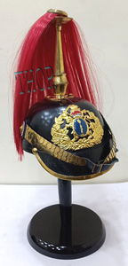 Casco Medieval Alemán Pickel haube Prusiano Imperial Casco de Cuero Largo Spike Wed Plume Disfraz - Product Image 5