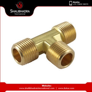 Nouvelle Arrivée Raccord de Tuyau en Laiton Té Mâle en Acier avec Filetage NPT Tailles 30mm et 14mm d'Inde avec Technique de Coulée - Product Image 4