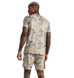 เสื้อยืดบุรุษลายพราง,ชุดสองชิ้นสำหรับผู้ชายสำหรับฤดูร้อน - Product Image 2