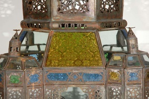 Haute qualité personnalisé marocain Vintage mauresque verre lanterne à la main nouveau pour les décorations de mariage de noël - Product Image 4