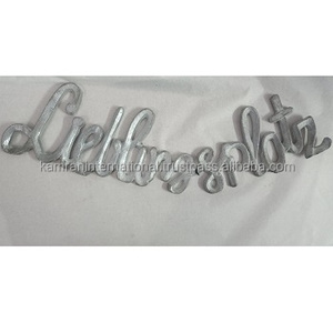 Diseñador de Metal de aluminio pulido forma de letra colgante decorativo hogar Hotel personalizado impreso deportes Logo artesanía modelo de regalo - Product Image 1