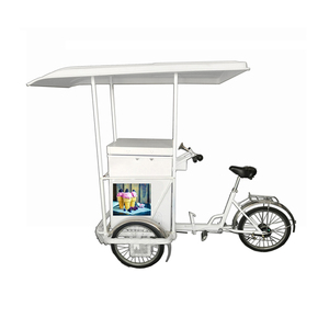 Tricycle <span class=keywords><strong>solaire</strong></span> à 3 roues pour la vente de glaces, bâtonnets de popsicle et de glaces, transport de marchandises, mouvement flexible - Product Image 1