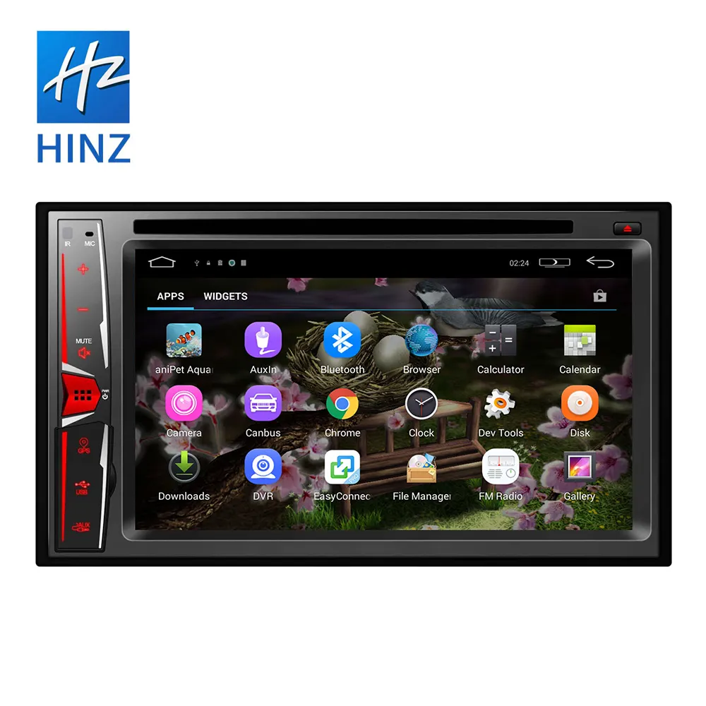 Double Din 7 inch capacitive screen android car dvd player with WIFI GPS