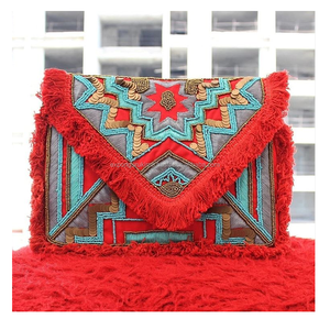 Bolso de mano indio con cuentas para fiesta nocturna, bolso con cierre de cremallera, venta al por mayor - Product Image 5