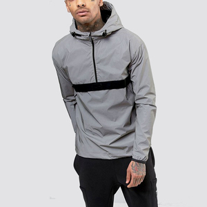 Custom Hot Sale Wholesale Price High Quality Professional Unisex Slim Fit Reversible Hooded Windbreaker Rain Jacket Waterproof - Product Image 2