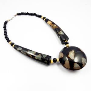 Collar de Cuerno de Buey Natural, Collar de Moda de Cuerno de Búfalo de la India, Producto Artesanal de Cuerno Hecho a Mano - Product Image 5