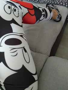Leggings de gimnasio de entrenamiento atlético para mujer sin costuras y transpirables con mallas informales de Minnie y Mickey - Product Image 4