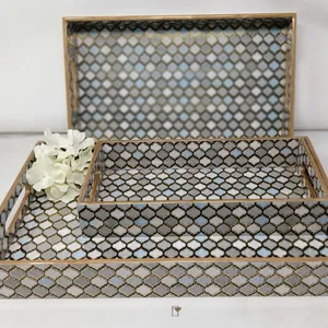 Plateau en bois de service personnalisé écologique pour hôtels et maisons de haute qualité - Product Image 1