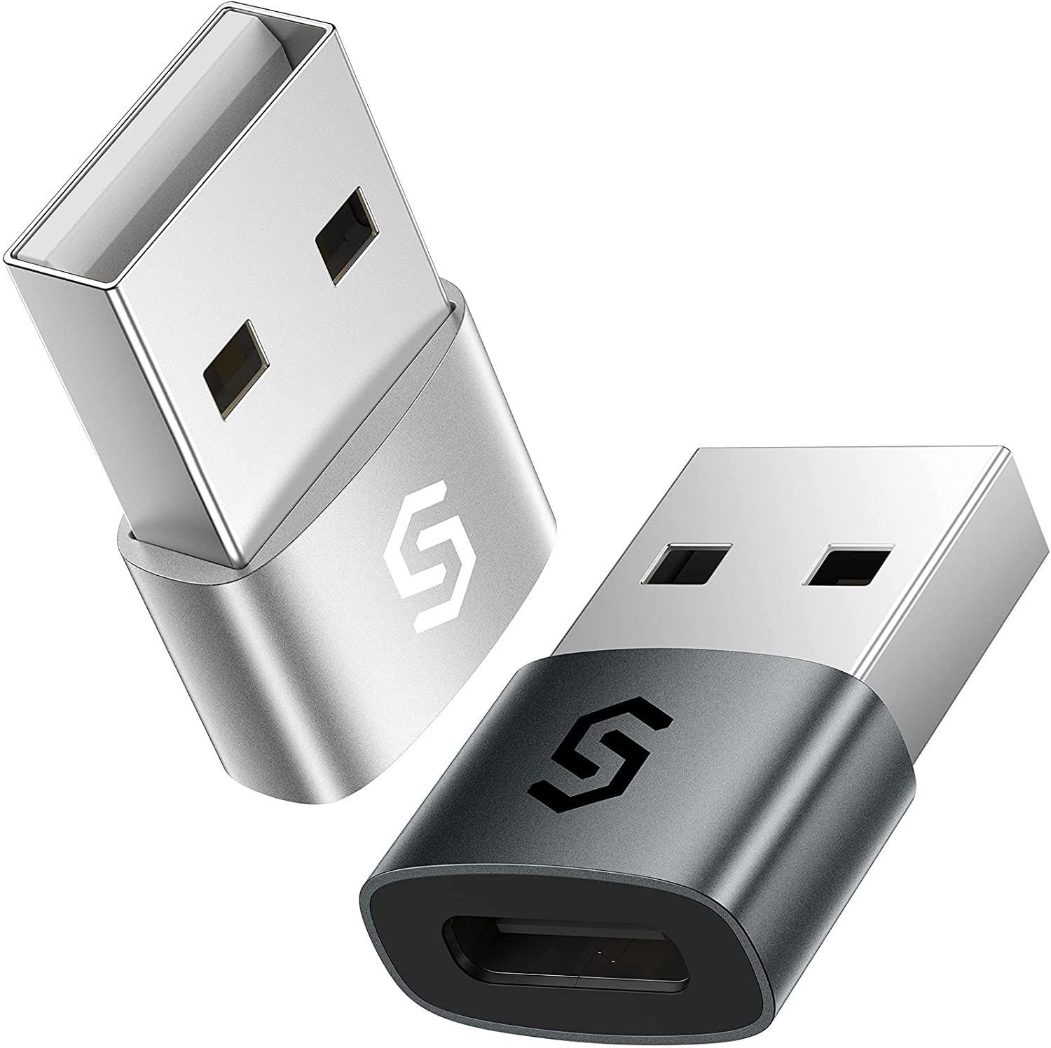 Syncwire USB C Female to USB Male Adapter 2 Pieces Type C to A Converter Adapter