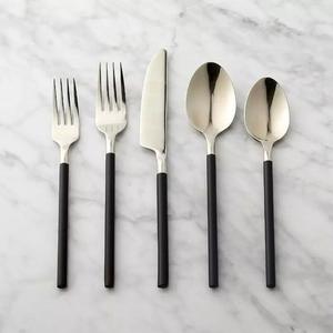 High Quality Silverware Silver Plated Stainless Steel Wood & Resin Handle Flatware Set Designer Luxury Cutlery Set in Flatware - Product Image 3