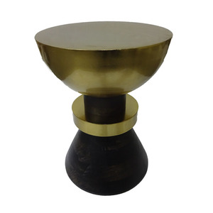 Tabouret de thé en métal doré, petit tabouret à café, pour salon, lit d'hôtel, avec finition dorée, Design classique, européen - Product Image 4