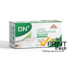 Custom Printed Biodegradable Rigid <b>Paper</b> Packaging Box for Disposable Nitrile <b>Vinyl</b> Examination Gloves Made in Vietnam - Product Image 5