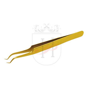 โกลด์โค้ง V-Shape 45deg Volume ทวีตฉลากส่วนตัว,ที่มีคุณภาพสูงสแตนเลสต่อขนตา V-งอแหนบ - Product Image 2