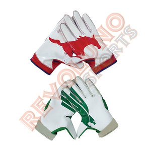 Gants de Football américain pour jeunes Récepteur Sublimation sur mesure Gants de Football à main arrière Paume collante Respirant - Product Image 5