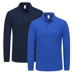 Polos de piqué de manga larga para hombre 100% algodón 180 GSM OEM Bangladesh Factory hombres exclusivos polos de manga larga con puños - Product Image 4