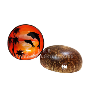 Cuencos de coco lacados hechos a mano Artesanía ecológica pulida vietnamita tradicional para uso decorativo - Product Image 3
