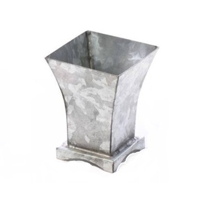 Vente en gros, boîte de lait de couleur noire, forme ronde, comptoir, petit Pot de fleur, qualité supérieure, vase de fleurs de Table centrale galvanisé - Product Image 6