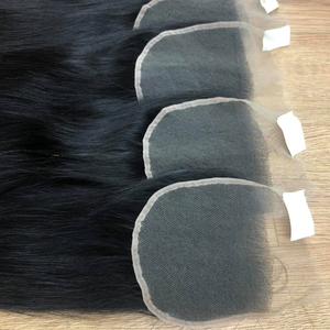 Lot de cheveux naturels lisses swiss lace Frontal, cheveux humains, Lace Frontal HD, 13x4, 13x6, Transparent HD - Product Image 2