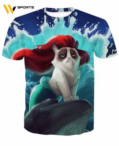 Camiseta de poliéster 100% personalizada de fábrica, estilo de calle principal, totalmente impresa por sublimación, característica sostenible y antipilling. - Product Image 2