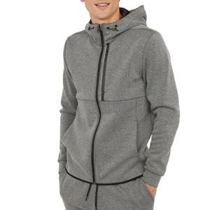 Sudadera con capucha para hombre, prenda deportiva masculina de algodón con dobladillo dividido en los laterales, diseño personalizado, bolsillos abiertos, de alta elasticidad, 100% algodón - Product Image 1