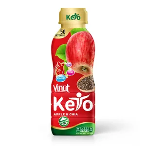 酮减肥饮料330毫升瓶VINUT草莓汁与奇亚种子制造商自有品牌OEM ODM
