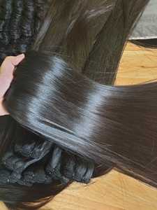 วิกผมมนุษย์สีดำธรรมชาติ,ผมถักแบบเวียดนามนุ่มลื่นทำวิกได้ง่าย - Product Image 4