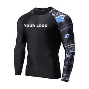 Wholesale Custom Made MMA <b>BJJ</b> <b>Rashguard</b> Long Sleeve Mens Compression Wear - Product Image 4