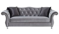 Canapé Chesterfield Moderne en Promotion avec Structure en Bois Massif et Design Capitonnée pour Salon, Appartement et Atelier