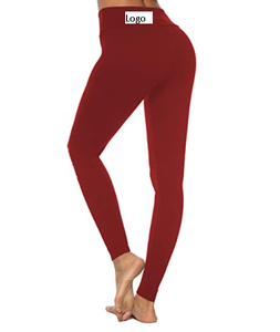 Pantalones de Yoga de cintura alta para mujer, mallas ajustadas de entrenamiento con Control de barriga rasgada, para correr y Yoga - Product Image 6