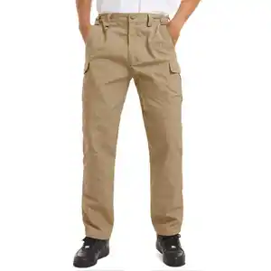 Pantalon de travail pour hommes, printemps et automne, taille élastique, tissu de qualité, décontracté, costume formel,