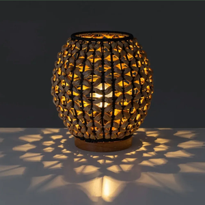 Abat-jour en jacinthe d'eau écologique, qualité de luxe, aspect Vintage du Vietnam - Product Image 4