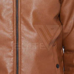 Low MOQ <b>Men</b> Wear Top Fashion Flop Leather <b>Jacket</b> Quick Dry Breathable <b>Men</b> Flop Leather <b>Jacket</b> - Product Image 5