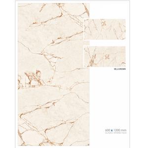 Azulejos de cerámica esmaltados clásicos modernos de 60x120cm, diseño de flores Beige para paredes de baño de cocina, 5mm de espesor para uso Interior Exterior - Product Image 3