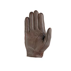 ถุงมือมอเตอร์ไซด์ถุงมือหนังเจาะรูถุงมือมอเตอร์ไซด์สีช็อกโกแลต - Product Image 2