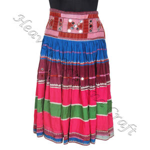 Design ethnique Tribal Kutch Coton Broderie à la main Vintage Bohème Banjara Jupes Banjara Jupe Rabari Collection Banjara - Product Image 5