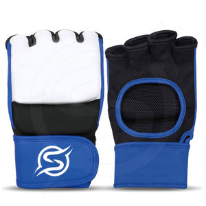 Gants de MMA en cuir PU et PVC imperméables, best-sellers à bas prix, avec design personnalisé pour la boxe et le cyclisme - Product Image 1