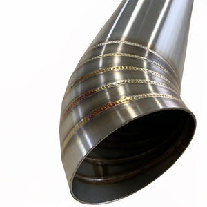 3 1/2 "पाई कट वेल्डेड 304 स्टेनलेस स्टील लॉबस्टर डंप धातु निकास - Product Image 5