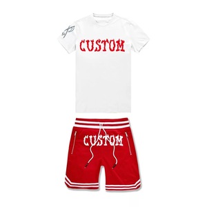 Ensemble T-shirt et short pour homme de haute qualité avec logo personnalisé par sublimation, 100% polyester coton, écologique et respirant, pour usage extérieur - Product Image 1
