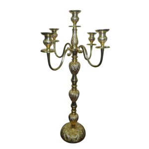 Accessoires pour hôtels et tables Candelabres célèbres pour la maison Bougeoir de finition antique décoratif avec hôtel de qualité durable - Product Image 1