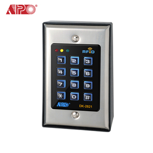 APO DK-2821 สแตนเลสสตีล RFID คีย์แพดเครื่องอ่านการควบคุมการเข้าถึง 13.56MHz รองรับการ์ด MIFARE สีเงิน - Product Image 1