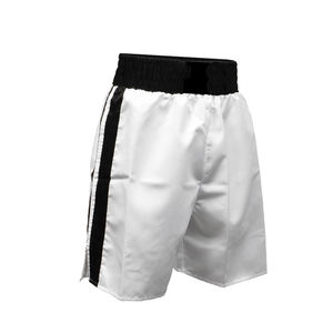 Pantalones Cortos de Muay Thai Negros de Satén, Algodón Elástico Transpirable de Secado Rápido, para Kick Boxing, MMA, con Logotipo Personalizado, Ropa de Artes Marciales, Servicio OEM - Product Image 6