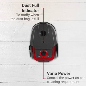 REVE Friendly Crossover <b>Bagged</b> HEPA Canister Vacuum <b>Cleaner</b> 2-Motor Power Suction - Product Image 4