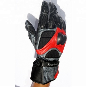 Gants de moto unisexes en cuir respirants à doigts complets pour l'hiver Keven Impex KI-RG070 2026 - Product Image 1