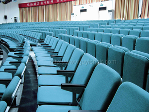 Asientos de <span class=keywords><strong>Teatro</strong></span> Chino JY-308, Asientos de Auditorio de PU, Silla Plegable para Sala de Conferencias - Product Image 5