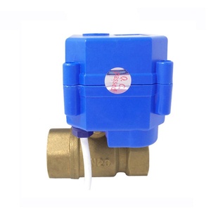 PN10-enfriador de agua de 2 vías, 12V, actuador motorizado de latón, Mini válvula de bola eléctrica para FCU - Product Image 6