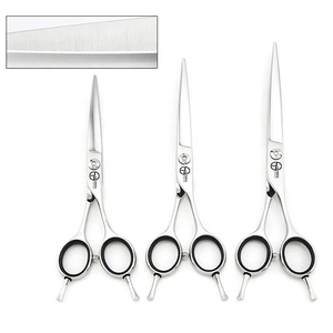 Ciseaux de coiffeur à lame droite en acier inoxydable titane 3PRO Outil de coupe de cheveux de haute qualité avec pointe pointue Meilleur outil de beauté - Product Image 2
